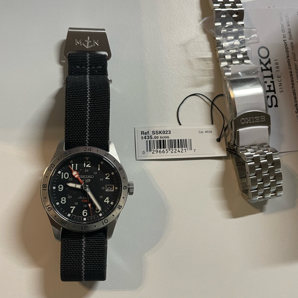 Seiko GMT automatic with brand new bracelet